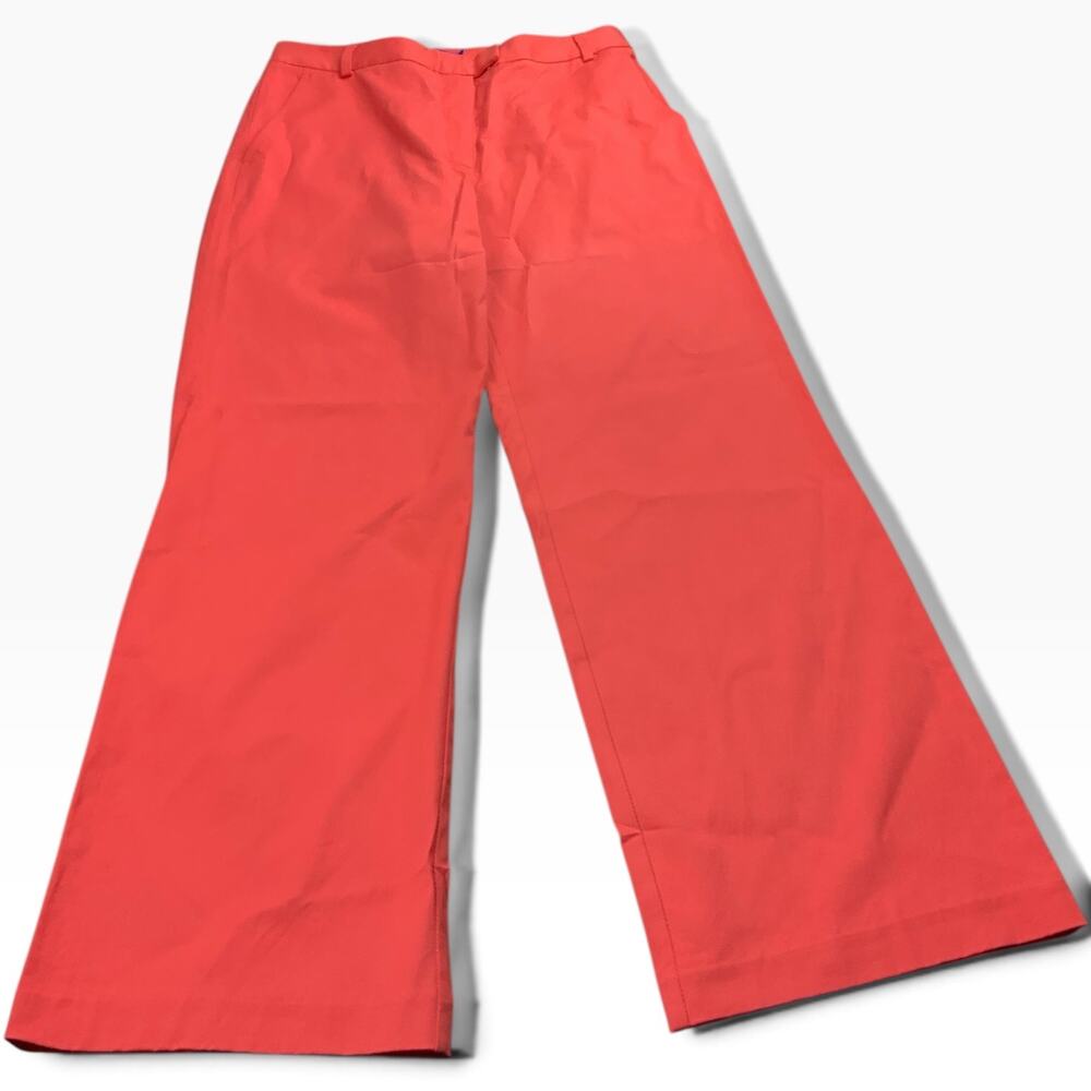 J McLaughlin Brock Long Bottoms Pants Womens 8 Coral Wide Leg NWT $198 Designer